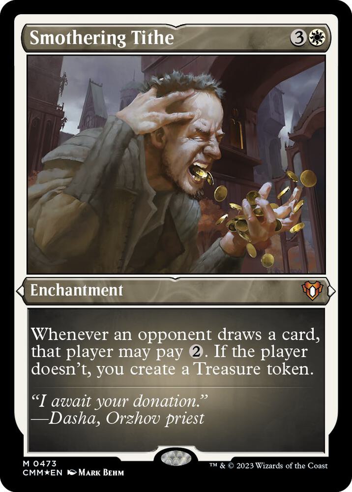 Smothering Tithe 473 (Commander Masters)  - Etched Foil | Good Games Adelaide SA