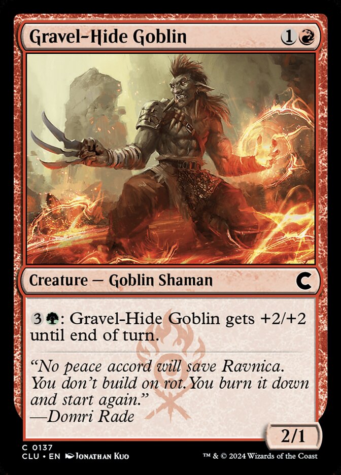 Gravel-Hide Goblin 137 (Ravnica: Clue Edition)  | Good Games Adelaide SA