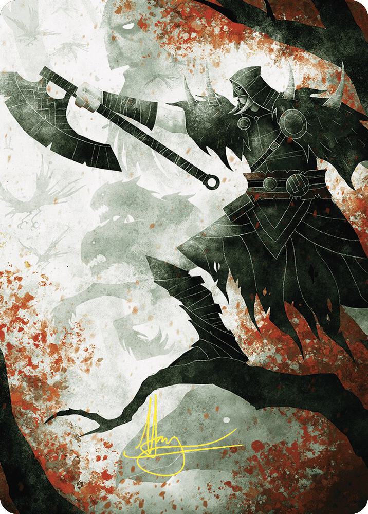 Garruks Uprising Art Card Gold Stamped Signature 72 (Art Series: Wilds of Eldraine)  | Good Games Adelaide SA
