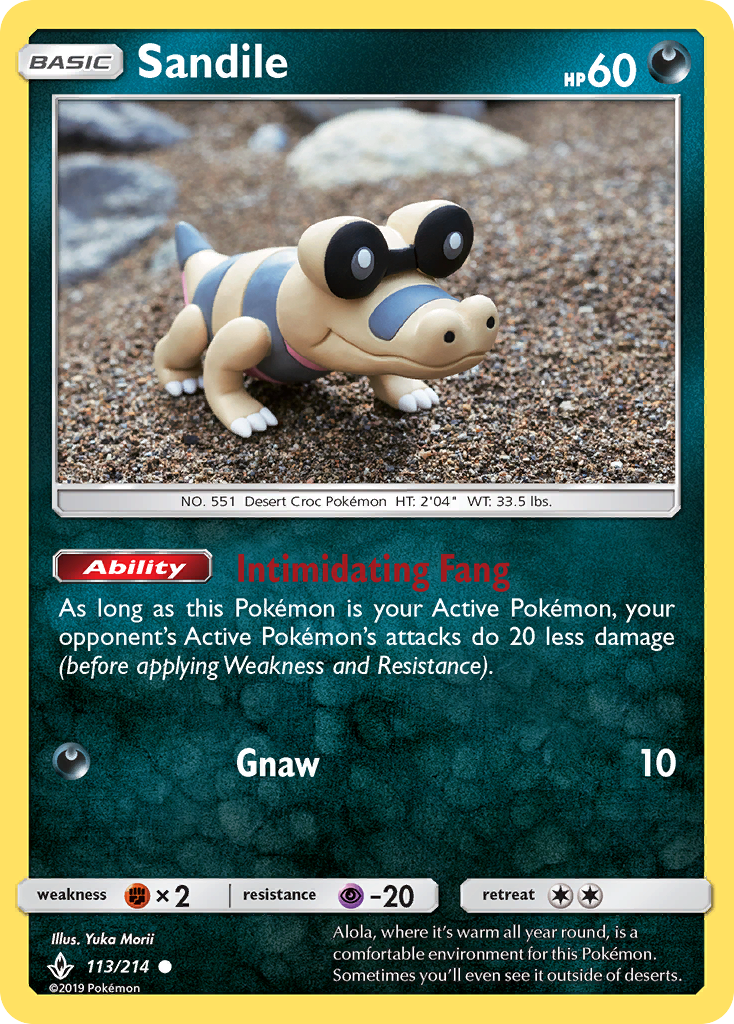 Sandile (113/214) [Sun & Moon: Unbroken Bonds] | Good Games Adelaide SA
