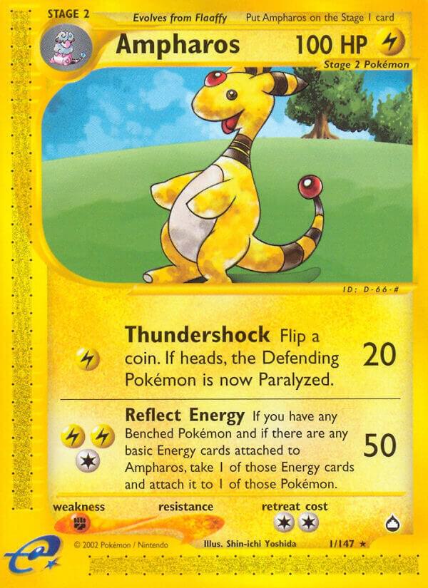 Ampharos 001/147 (Aquapolis)  | Good Games Adelaide SA