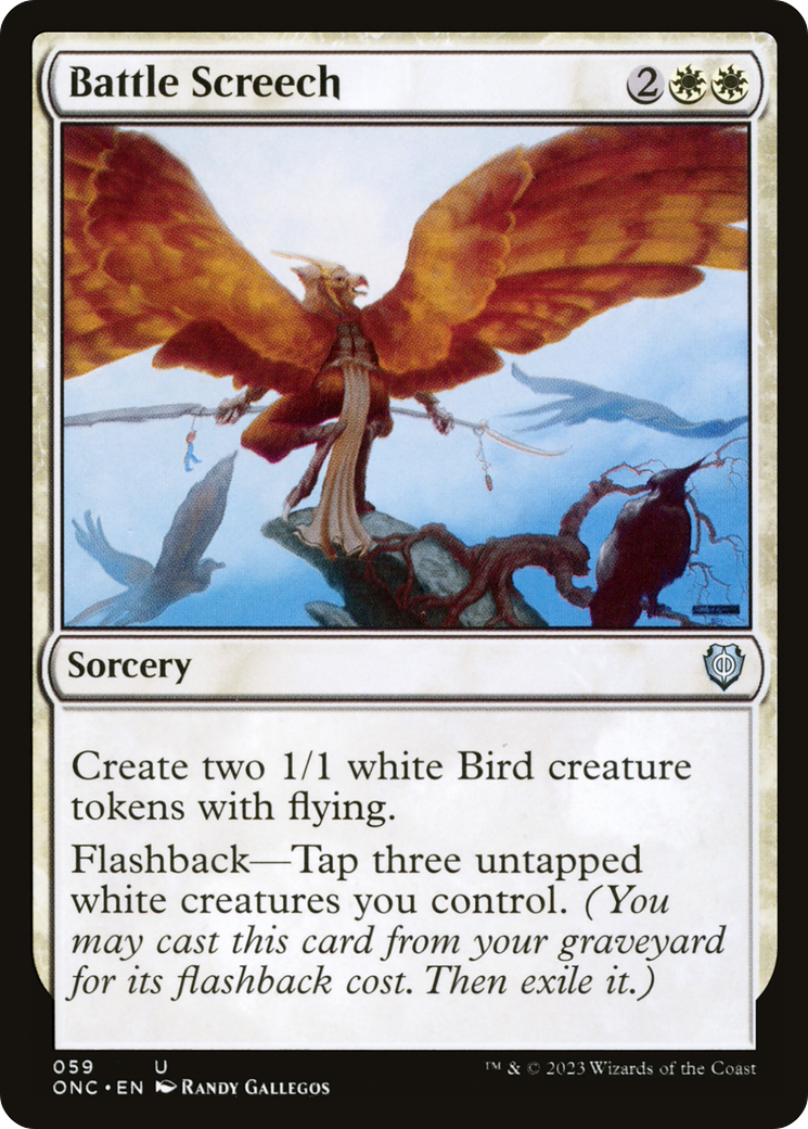 Battle Screech [Phyrexia: All Will Be One Commander] | Good Games Adelaide SA