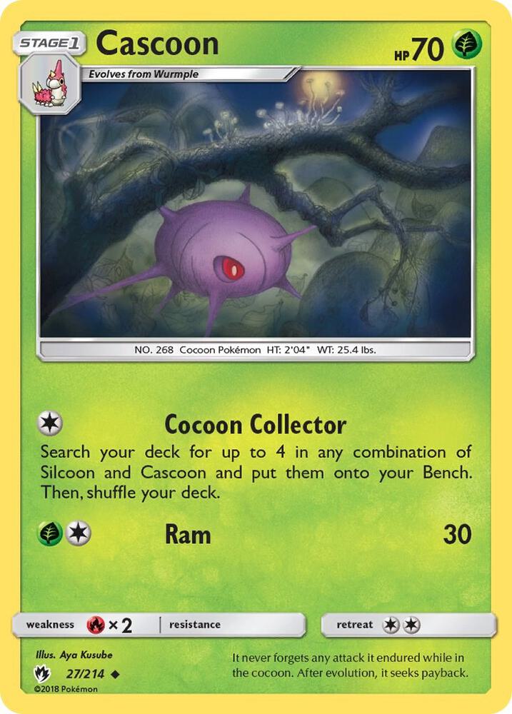 Cascoon 27/214 (SM - Lost Thunder)  | Good Games Adelaide SA