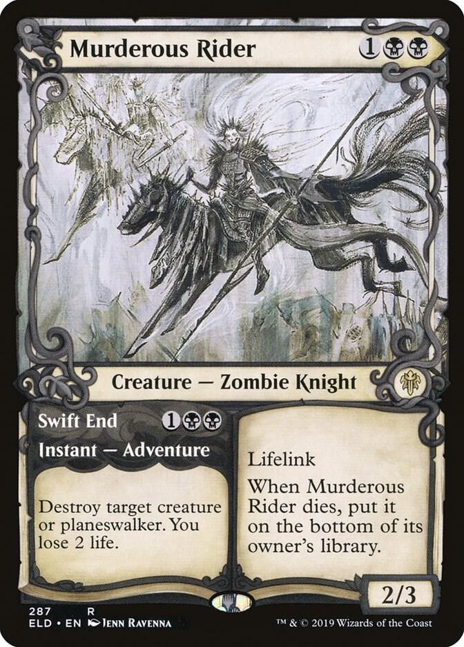 Murderous Rider // Swift End 287 (Throne of Eldraine)  - Foil | Good Games Adelaide SA