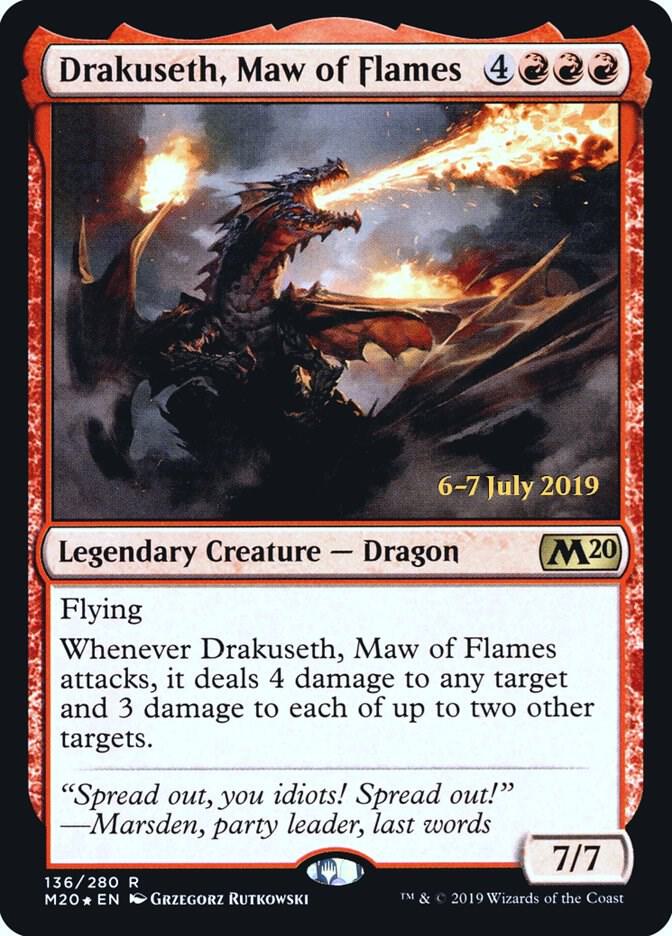 Drakuseth Maw of Flames M20 136 (Prerelease Cards)  - Foil | Good Games Adelaide SA
