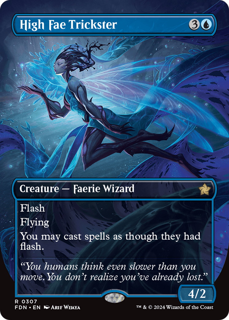 High Fae Trickster (Borderless) [Foundations] | Good Games Adelaide SA