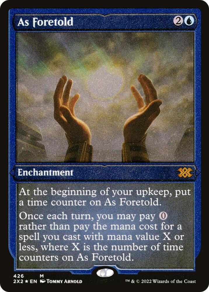 As Foretold Foil Etched 426 (Double Masters 2022)  - Foil | Good Games Adelaide SA