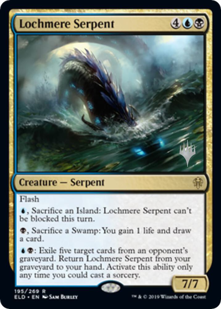 Lochmere Serpent 195 (Promo Pack: Throne of Eldraine)  - Foil | Good Games Adelaide SA