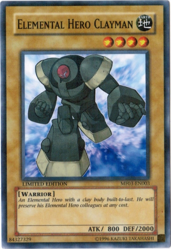 Elemental Hero Clayman [MF03-EN003] Parallel Rare | Good Games Adelaide SA