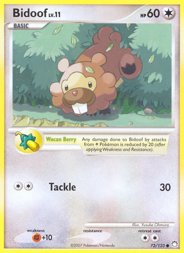 Bidoof (73/123) [Diamond & Pearl: Mysterious Treasures] | Good Games Adelaide SA