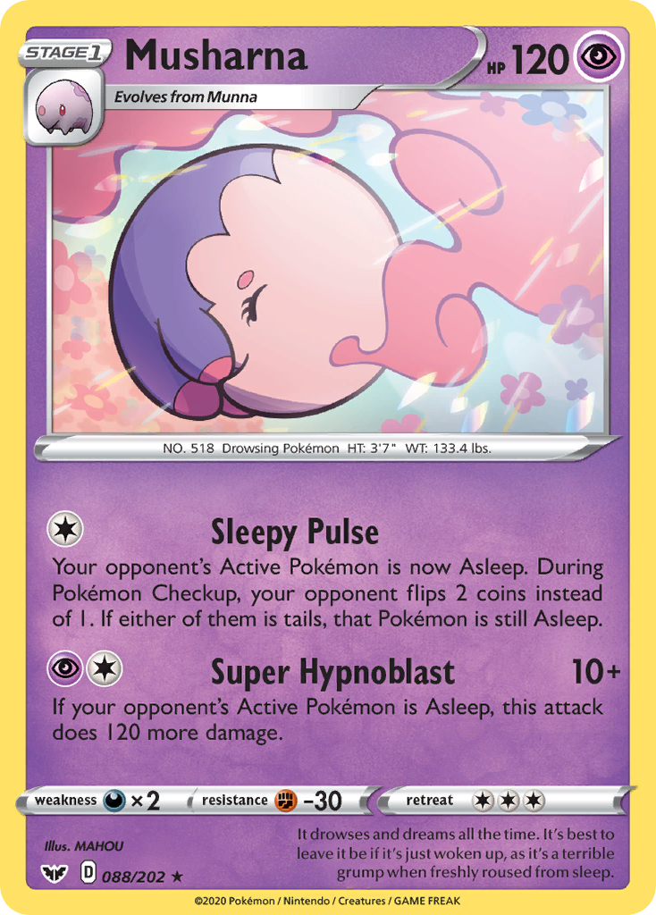 Musharna (088/202) [Sword & Shield: Base Set] | Good Games Adelaide SA