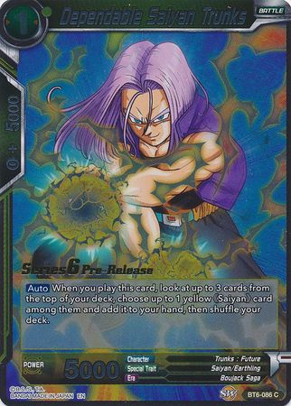 Dependable Saiyan Trunks (Destroyer Kings) [BT6-086_PR] | Good Games Adelaide SA