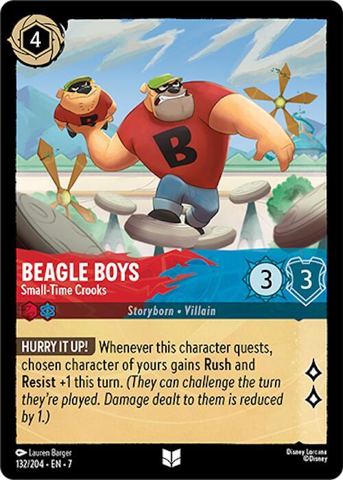 Beagle Boys Small Time Crooks 132/204 (Archazia's Island)  - Cold Foil | Good Games Adelaide SA