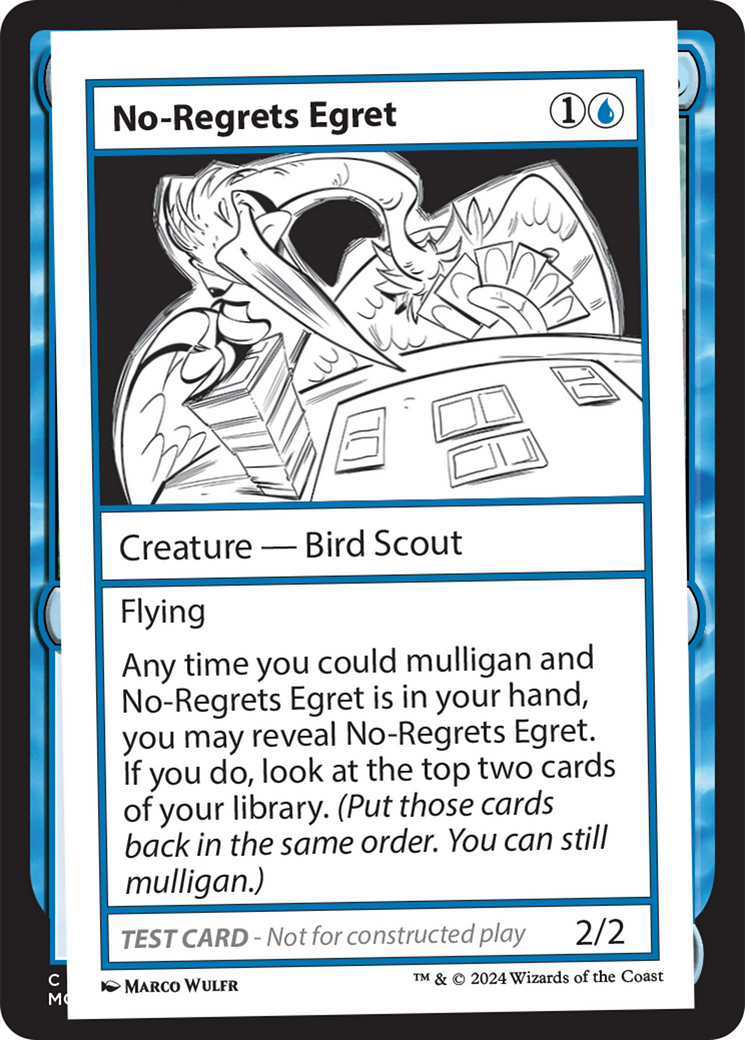 No-Regrets Egret [Mystery Booster 2 Playtest Cards] | Good Games Adelaide SA