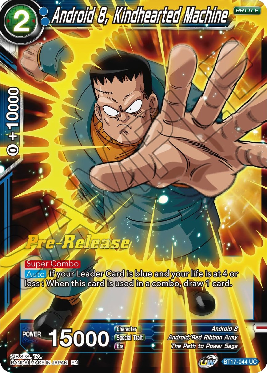 Android 8, Kindhearted Machine (BT17-044) [Ultimate Squad Prerelease Promos] | Good Games Adelaide SA