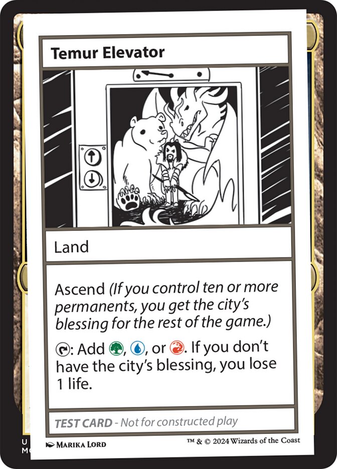Temur Elevator  (Mystery Booster 2 Playtest Cards)  | Good Games Adelaide SA