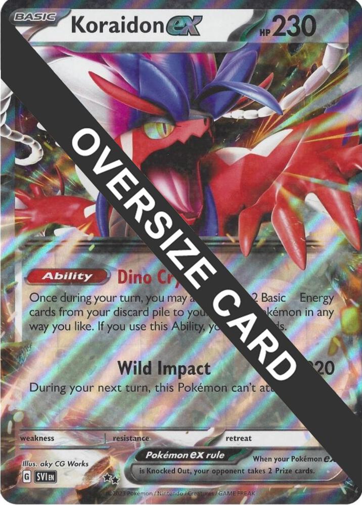Koraidon ex 125/198 (Jumbo Cards)  - Holofoil | Good Games Adelaide SA