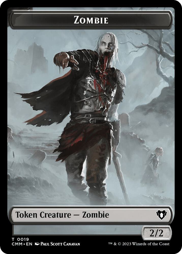 Zombie 0019 Bird Illusion Double Sided Token 19 // 11 (Commander Masters)  | Good Games Adelaide SA