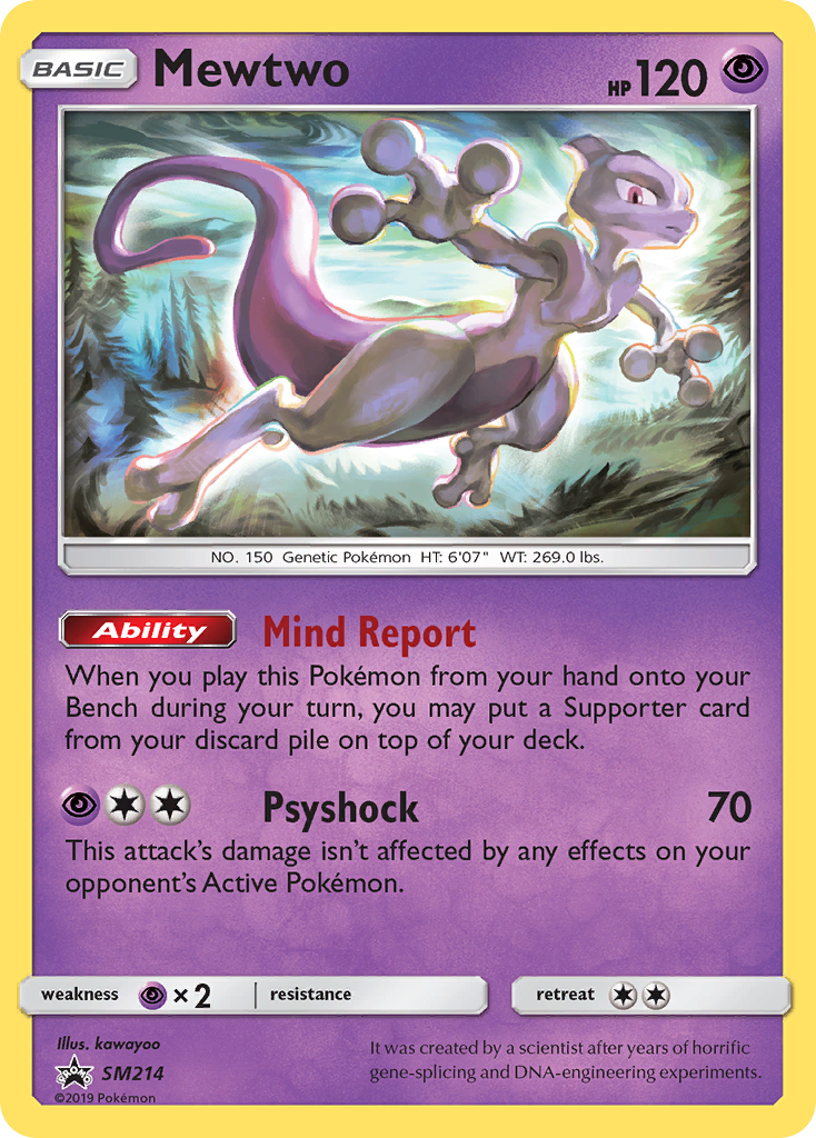 Mewtwo (SM214) [Sun & Moon: Black Star Promos] | Good Games Adelaide SA