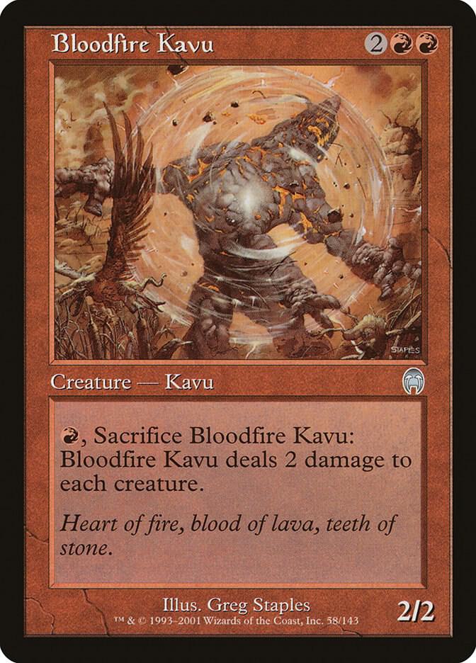Bloodfire Kavu 58 (Apocalypse)  - Foil | Good Games Adelaide SA