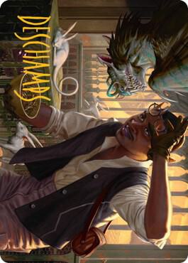 Bennie Bracks Zoologist Art Card Gold Stamped Signature 49 (Art Series: Streets of New Capenna)  | Good Games Adelaide SA