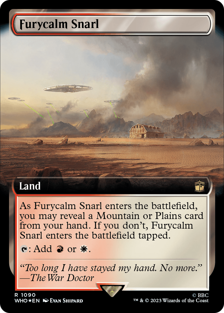 Furycalm Snarl (Extended Art) (Surge Foil) [Doctor Who] | Good Games Adelaide SA