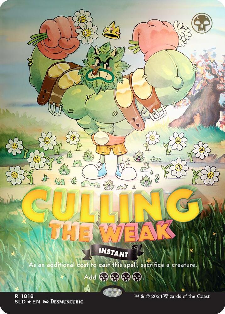 Culling the Weak Rainbow Foil 1818 (Secret Lair Drop Series)  - Foil | Good Games Adelaide SA