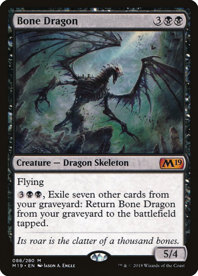 Bone Dragon 88 (Core Set 2019)  - Foil | Good Games Adelaide SA