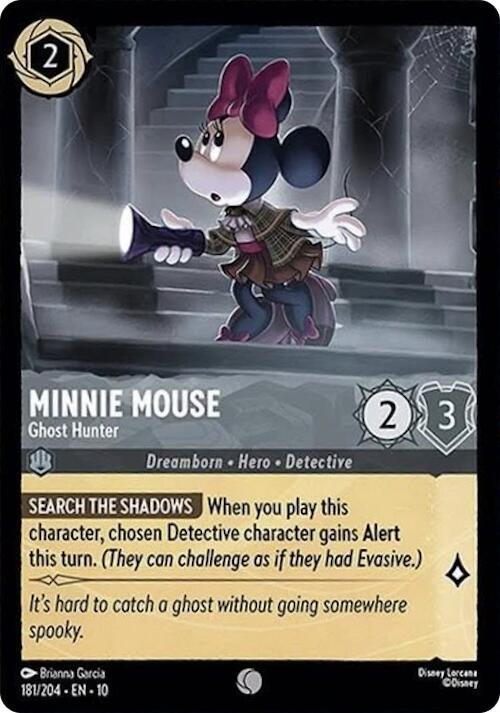Minnie Mouse Ghost Hunter 181/204 (Whispers in the Well)  - Cold Foil | Good Games Adelaide SA