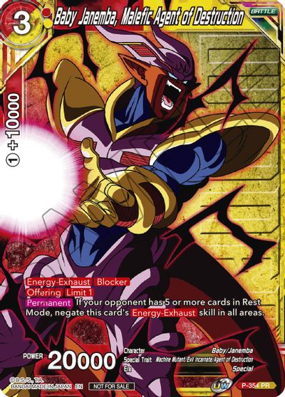 Baby Janemba, Malefic Agent of Destruction (Winner Stamped) (P-354) [Tournament Promotion Cards] | Good Games Adelaide SA