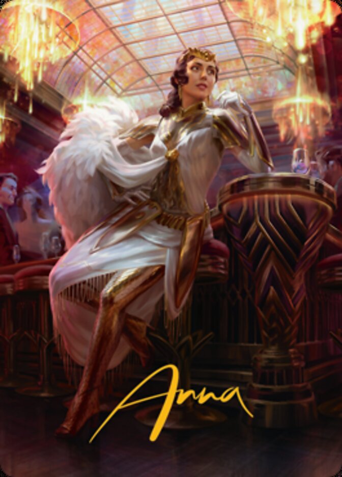 Elspeth Resplendent 1 Art Card (Gold-Stamped Signature) [Streets of New Capenna Art Series] | Good Games Adelaide SA