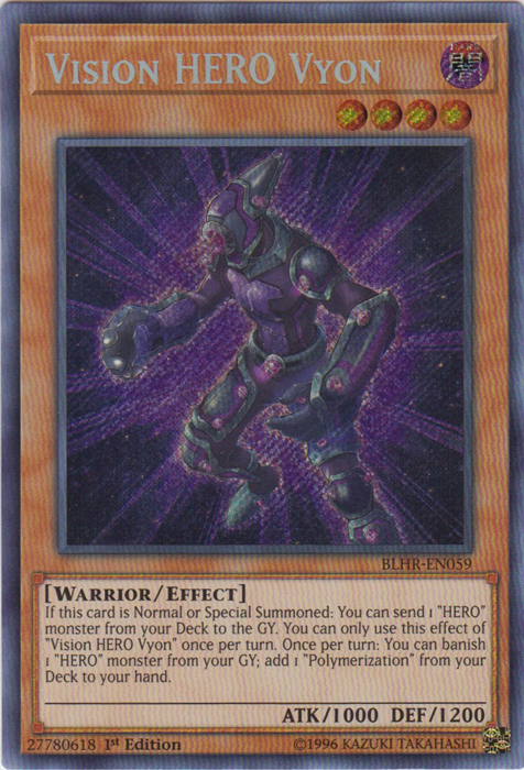 Vision Hero Vyon [BLHR-EN059] Secret Rare | Good Games Adelaide SA