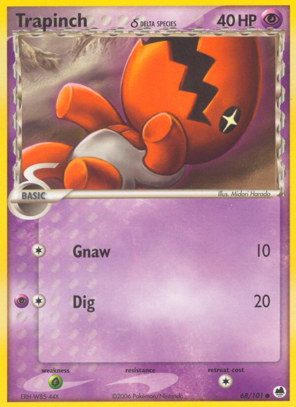 Trapinch (68/101) (Delta Species) [EX: Dragon Frontiers] | Good Games Adelaide SA