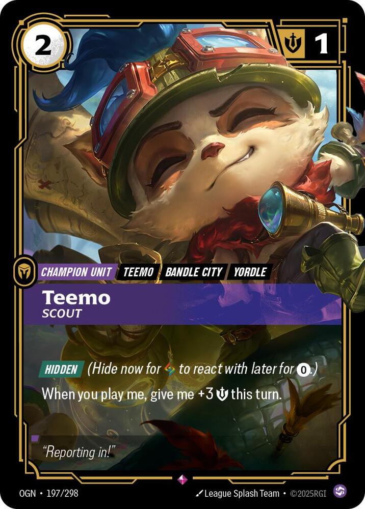 Teemo Scout 197/298 (Origins)  - Foil | Good Games Adelaide SA
