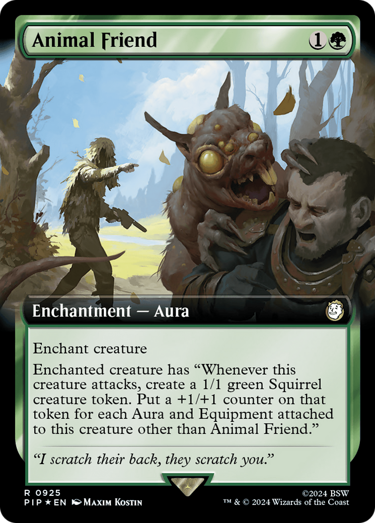 Animal Friend (Extended Art) (Surge Foil) [Fallout] | Good Games Adelaide SA