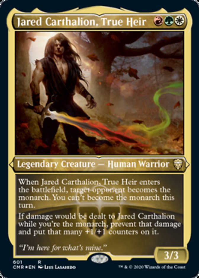 Jared Carthalion, True Heir (Foil Etched) [Commander Legends] | Good Games Adelaide SA