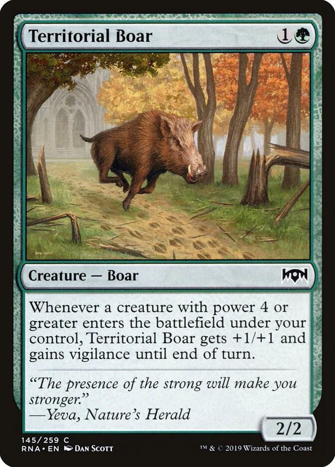 Territorial Boar 145 (Ravnica Allegiance)  - Foil | Good Games Adelaide SA