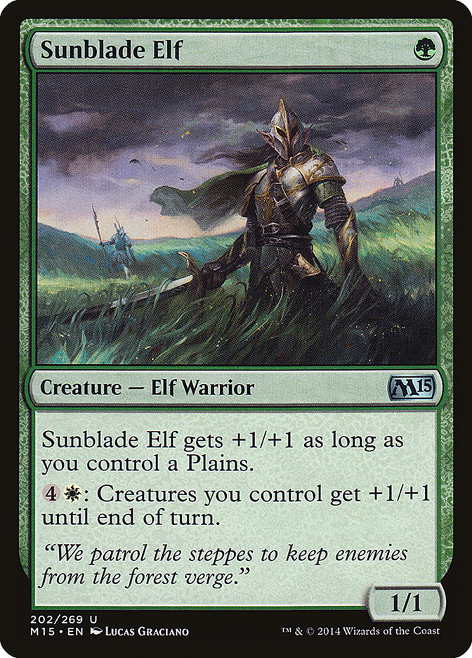 Sunblade Elf 202 (Magic 2015 (M15))  - Foil | Good Games Adelaide SA