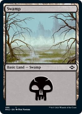 Swamp 486 Foil Etched 486 (Modern Horizons 2)  - Foil | Good Games Adelaide SA