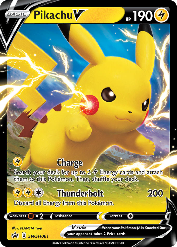 Pikachu V (SWSH061) (Jumbo Card) [Sword & Shield: Black Star Promos] | Good Games Adelaide SA