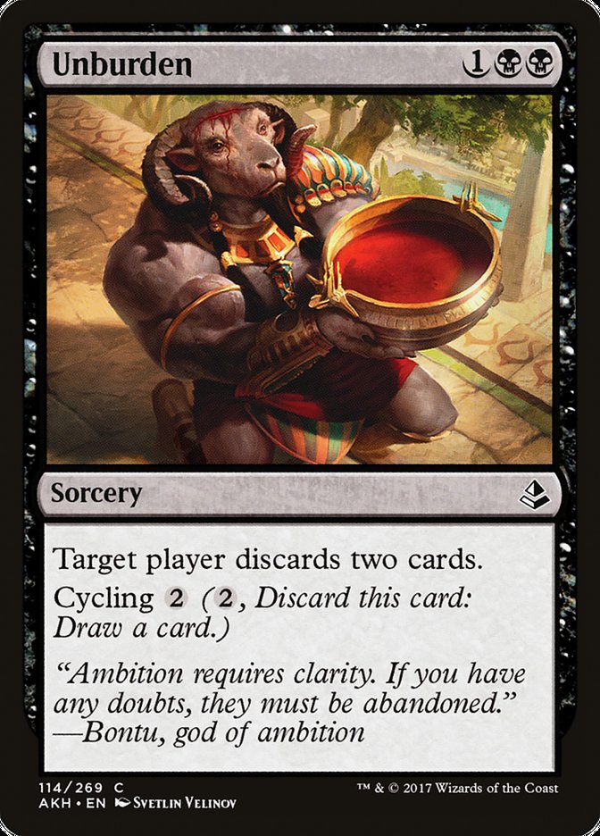 Unburden 114 (Amonkhet)  - Foil | Good Games Adelaide SA