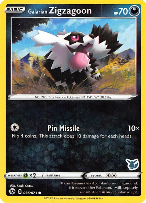 Galarian Zigzagoon (035/073) (Eevee Deck) [Battle Academy 2022] | Good Games Adelaide SA