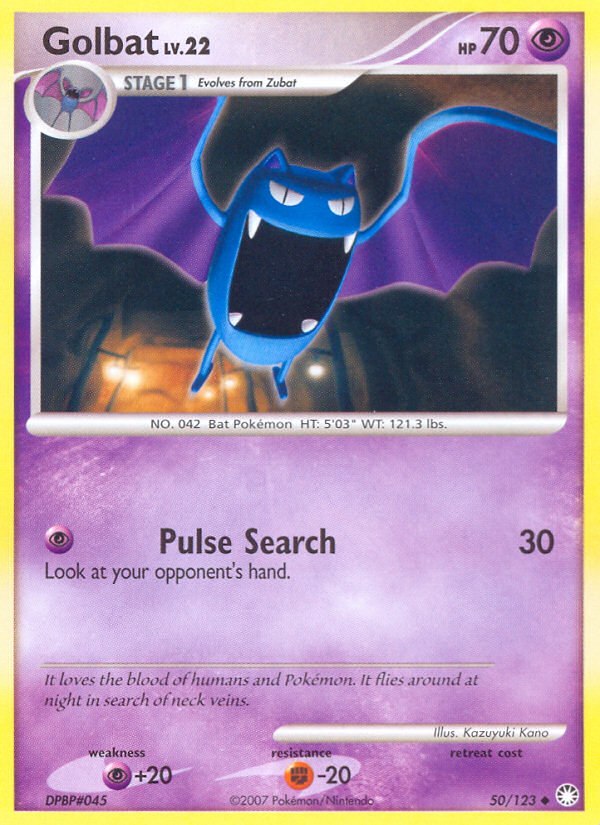Golbat (50/123) [Diamond & Pearl: Mysterious Treasures] | Good Games Adelaide SA