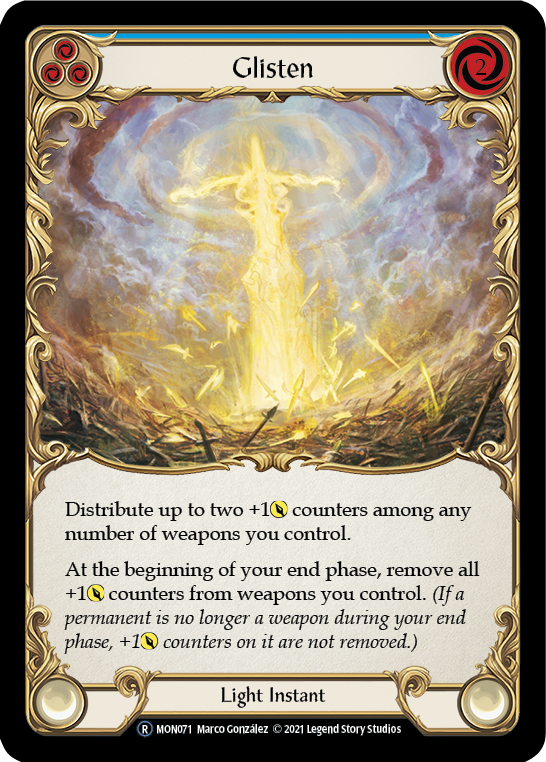 Glisten (Blue) [U-MON071-RF] Unlimited Rainbow Foil | Good Games Adelaide SA