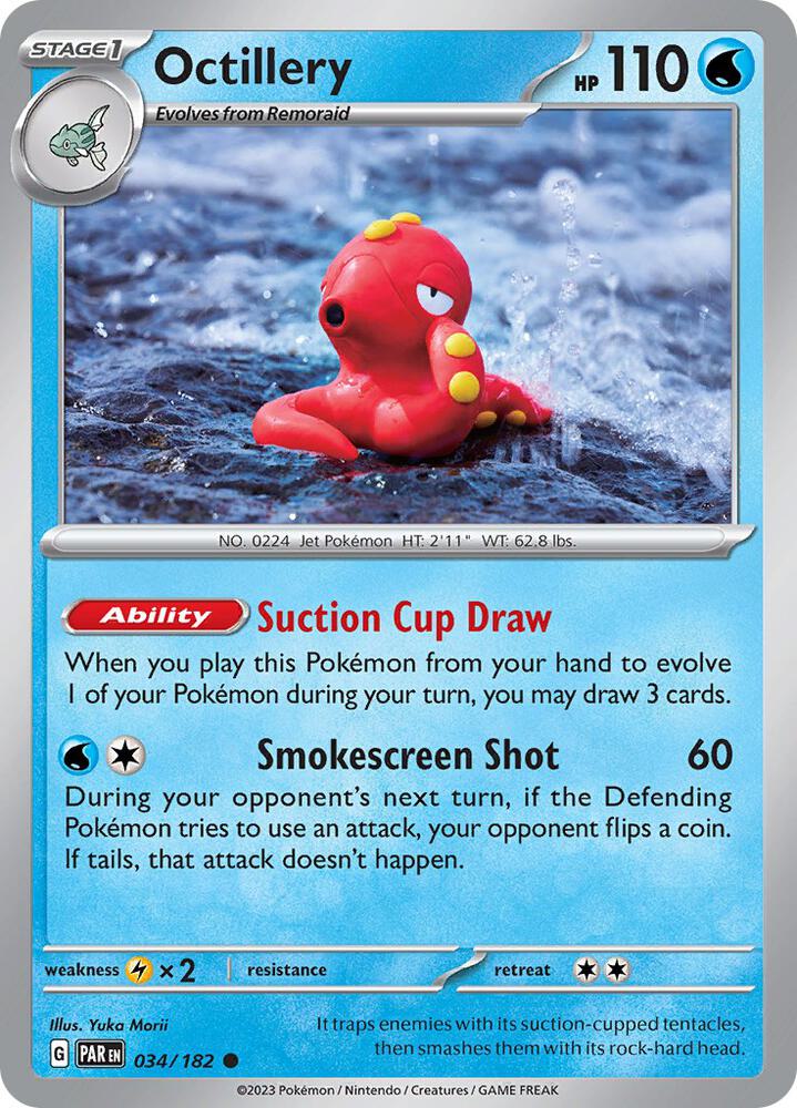 Octillery 034/182 (SV04: Paradox Rift)  - Reverse Holofoil | Good Games Adelaide SA