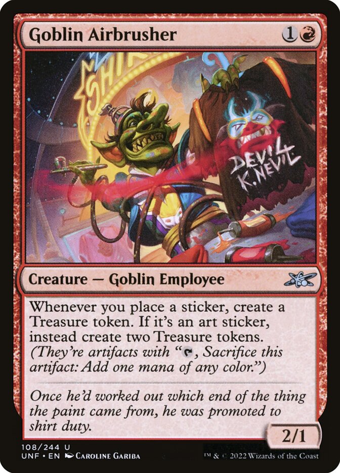 Goblin Airbrusher 108 (Unfinity)  - Foil | Good Games Adelaide SA