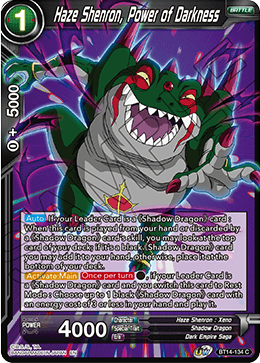 Haze Shenron, Power of Darkness (BT14-134) [Cross Spirits] | Good Games Adelaide SA