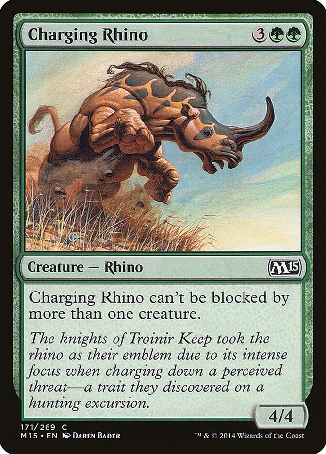 Charging Rhino 171 (Magic 2015 (M15))  - Foil | Good Games Adelaide SA