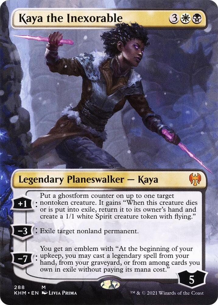Kaya the Inexorable 288 (Kaldheim)  - Borderless | Good Games Adelaide SA