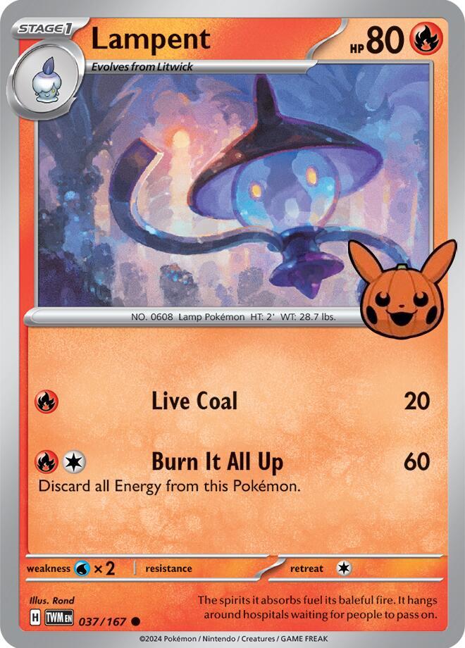 Lampent 037/167 (Trick or Trade BOOster Bundle 2024)  | Good Games Adelaide SA